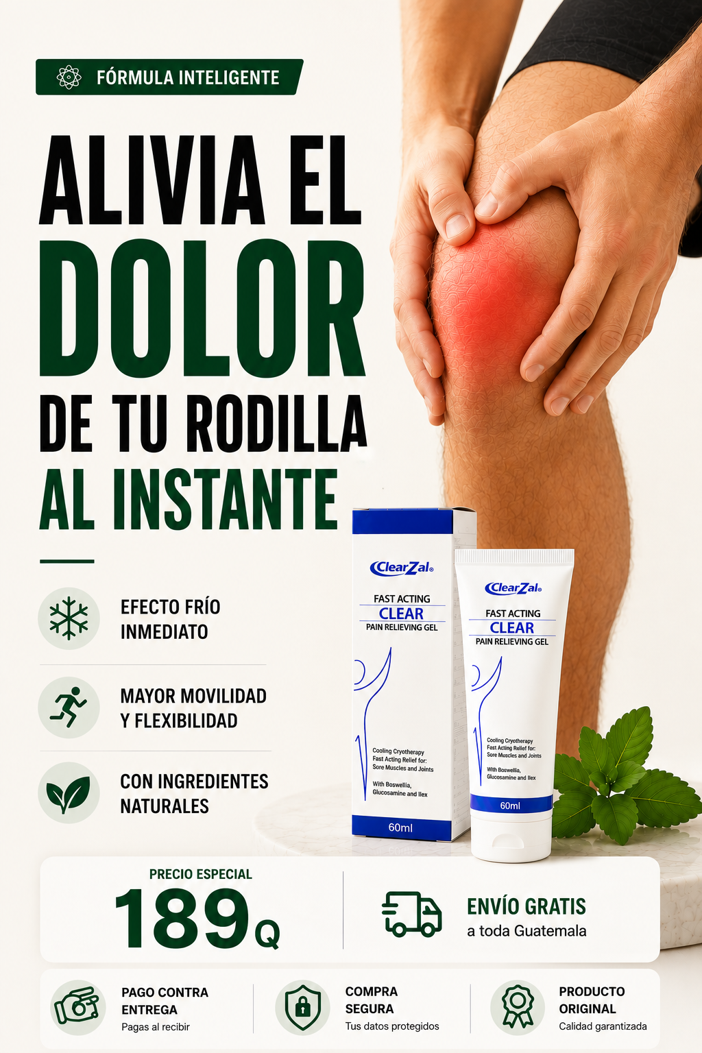 ClearZal® "Alivio del Dolor al instante"