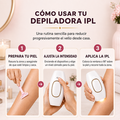 LUZVERA™ – Depiladora IPL: Piel suave y sin vello para siempre