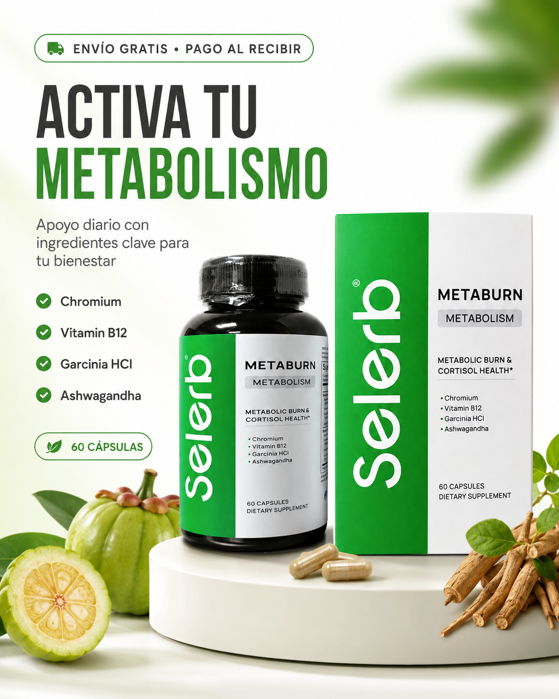 Selerb METABURN / Mejora tu Metabolismo y baja de peso en 1 mes