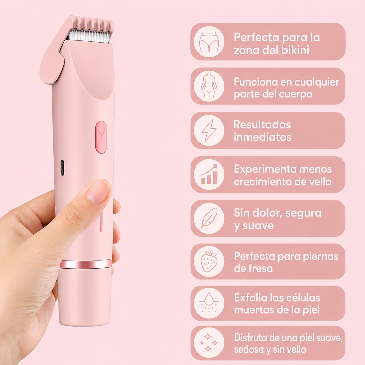 SUAVELLE™ - Depiladora 2 en 1 (Depilación Sin Irritación para tu Piel Más Sensible)