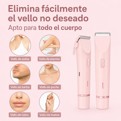 SUAVELLE™ - Depiladora 2 en 1 (Depilación Sin Irritación para tu Piel Más Sensible)