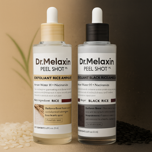 Dr. Melaxin Exfoliating Duo | Serums de Arroz Exfoliantes e Iluminadores para Todo Tipo de Piel