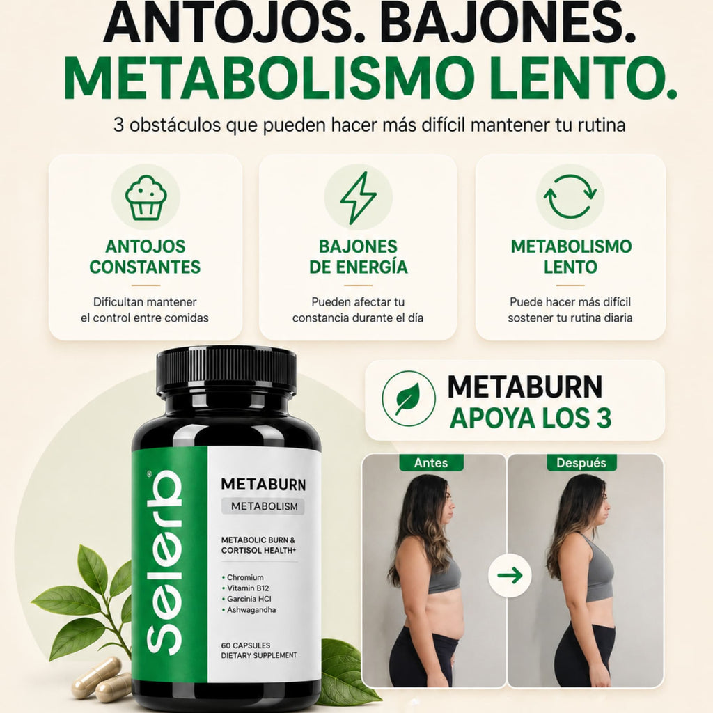 Selerb METABURN / Mejora tu Metabolismo y baja 7kg en 1 mes
